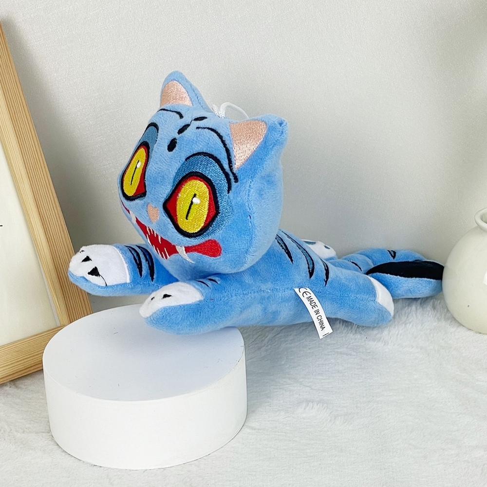 K-Pop Demon Hunters Plush Derpy Blue Tiger Stuffed Animal Kpop Christmas Gift - Picture 5 of 12